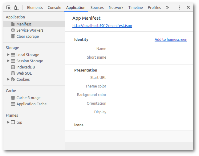 DevTools Manifest Check