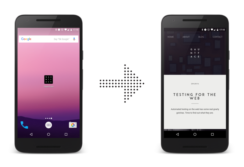 Home screen icon to fullscreen