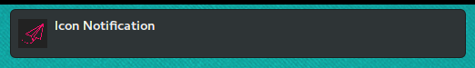 Notification with tcon on Firefox on Linux.